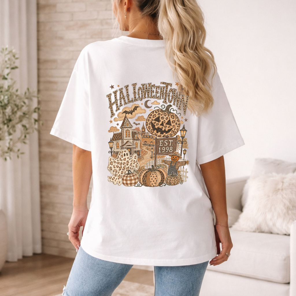 Cheetah Halloweentown Short Sleeve T-Shirt