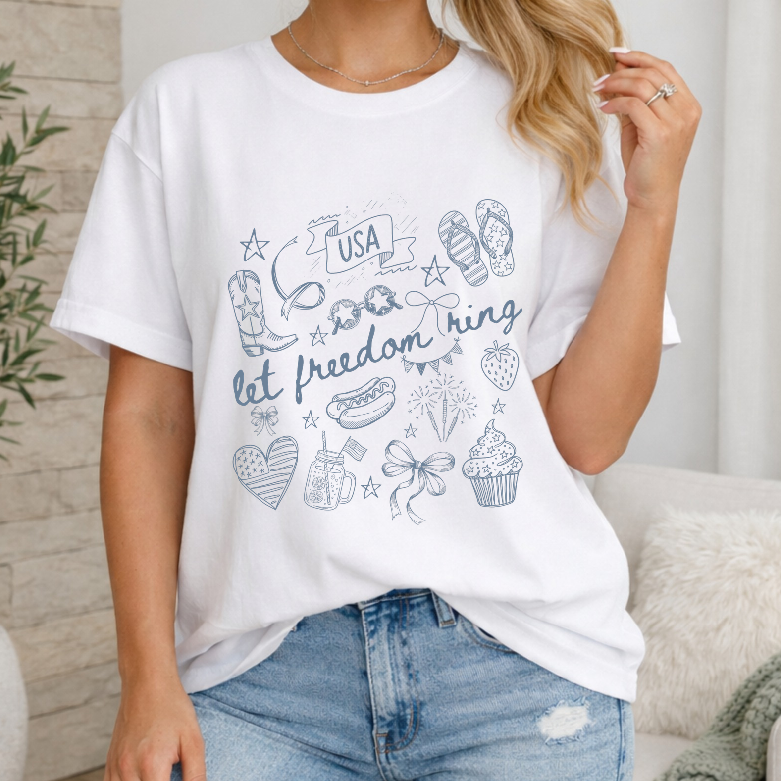 Let Freedom Ring Short Sleeve T-Shirt