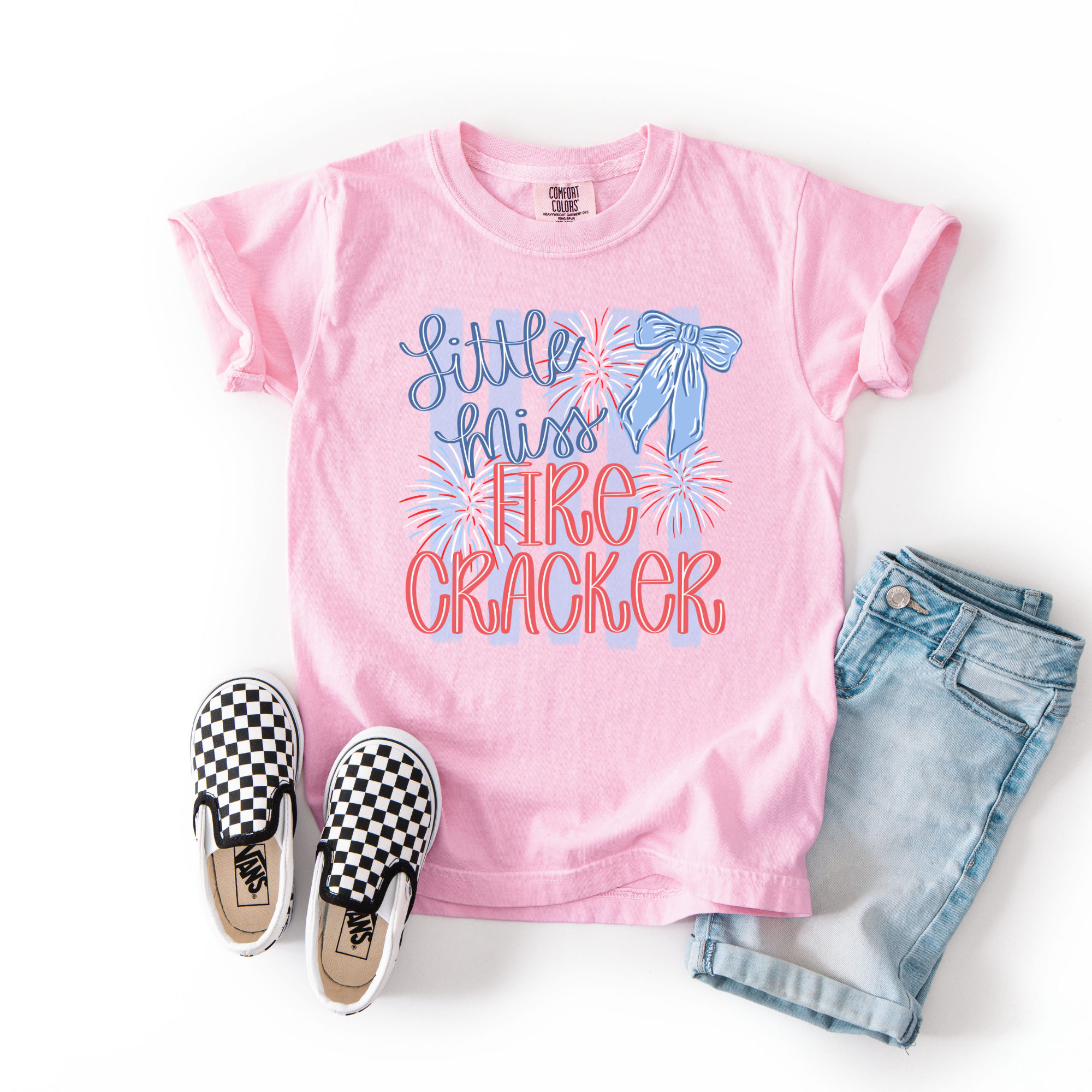 Little Miss Firecracker Youth Short Sleeve T-Shirt