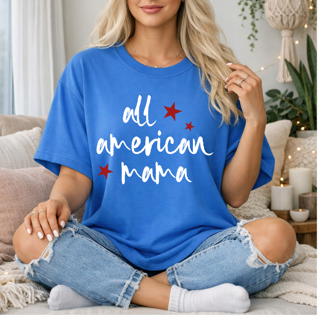 All American Mama Short Sleeve T-Shirt