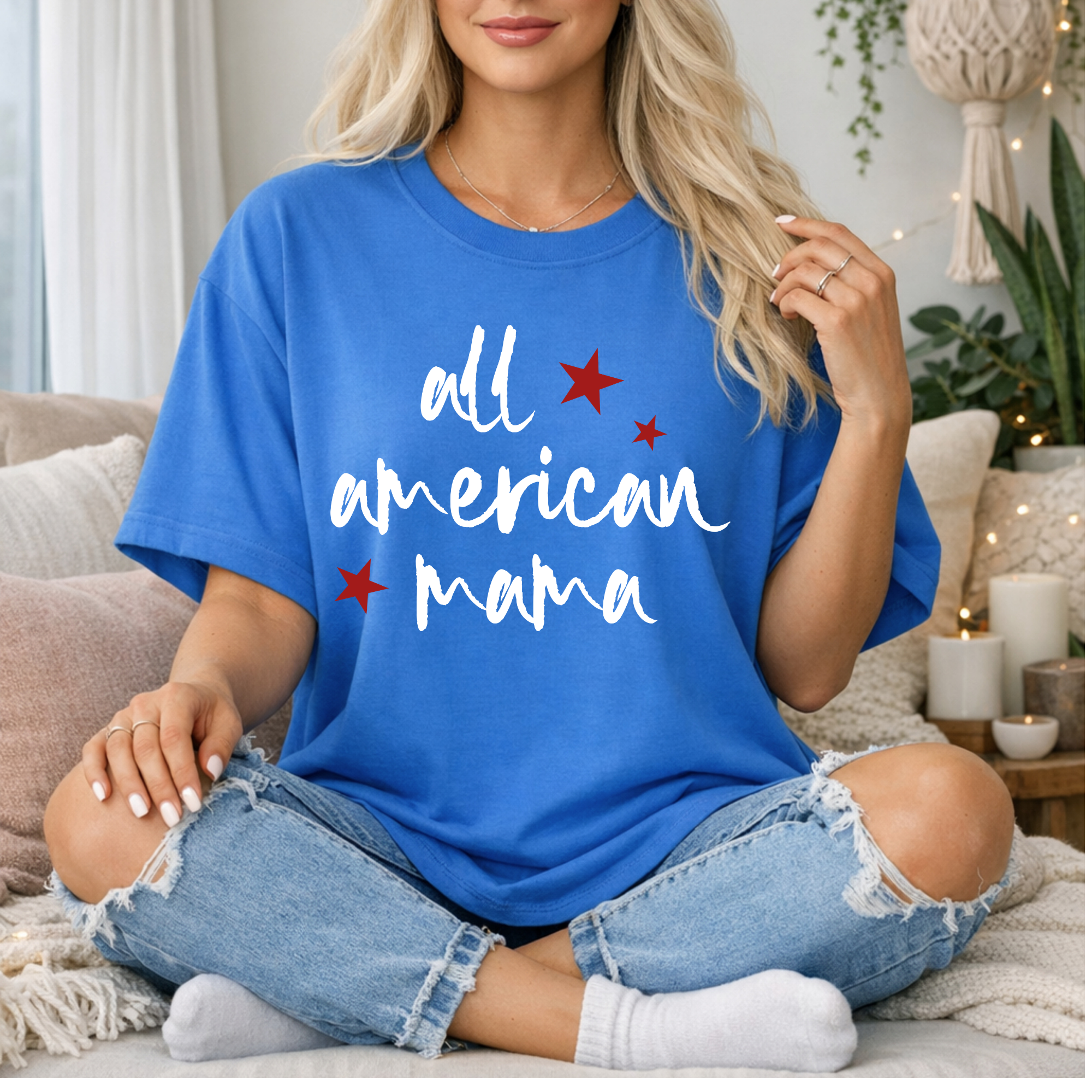 All American Mama Short Sleeve T-Shirt