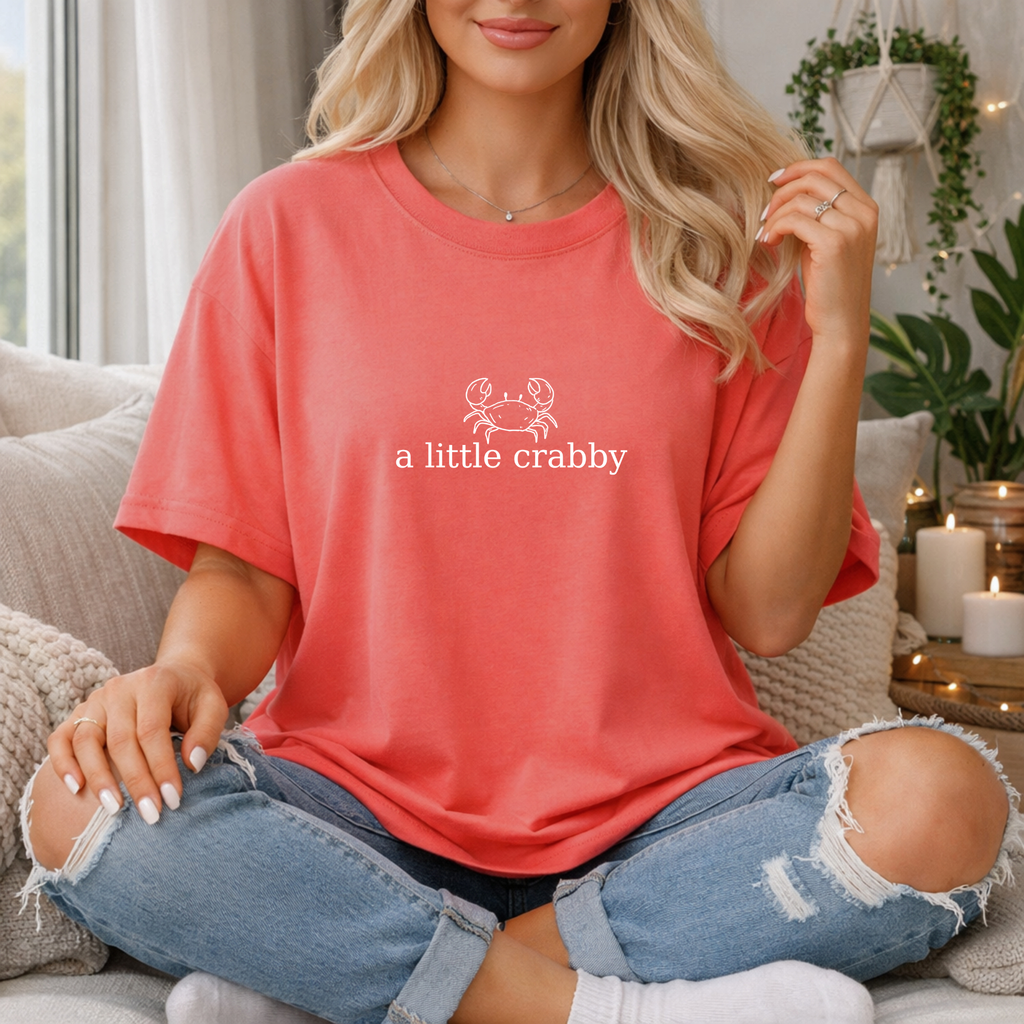 White Crabby Short Sleeve T-Shirt